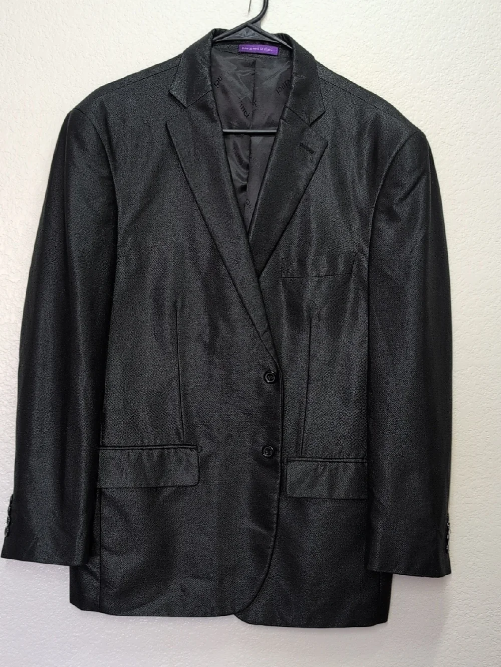 Men's Black Single-Breasted Dress Blazer - Elegant Evening Jacket